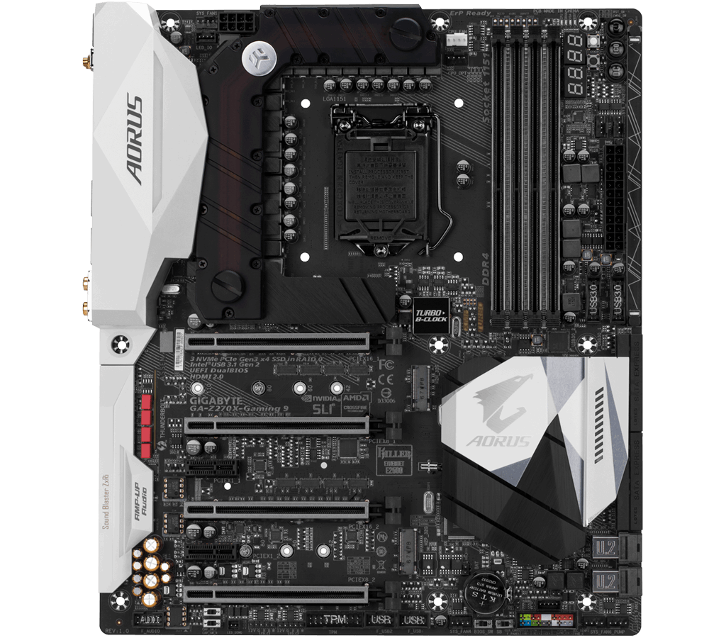 パーツ GA70White Gigabyte GA-Z270X-Gaming 9 - Motherboard Specifications On